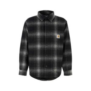 CARHARTT WIP Plaid Lined Shirt Jacket Men BLACK WAX Outerwear